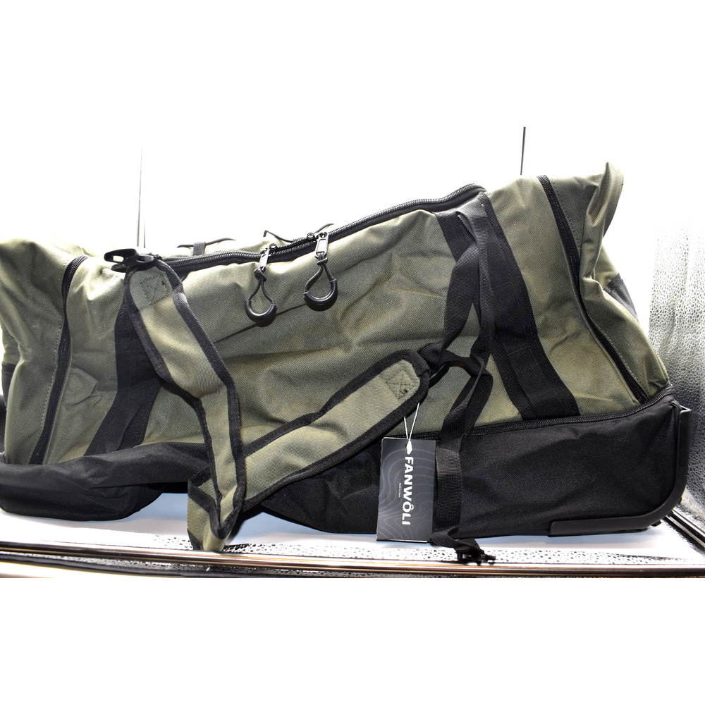 Fanwoli NEW 30'' Large Rolling Duffle Bag with Wheels Waterproof Heavyload Green - Picture 2 of 11